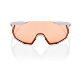 Mtb Sunglasses 100% Racetrap Soft Tact Stone Grey - HiPER Coral Lens - Genetik Sport